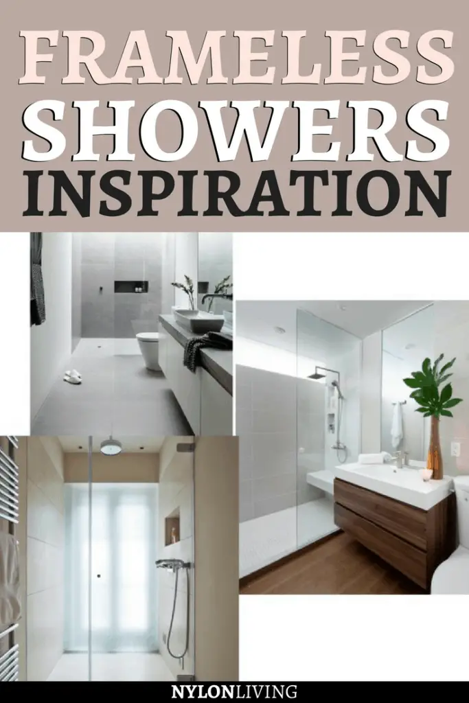 In a small space, a frameless shower is ideal for giving the illusion of space. Check out a few ideas for frameless shower doors & frameless showers design...here a few frameless shower ideas for you. #shower #bathroomideas #bathroomdesign