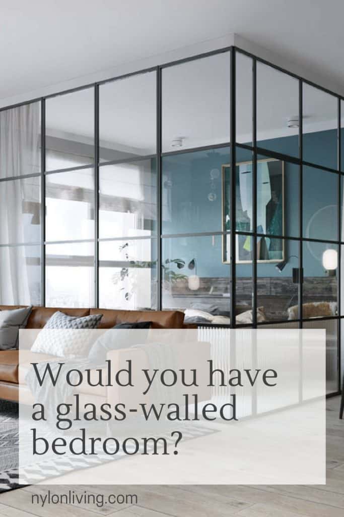 View of glass walls for bedrooms