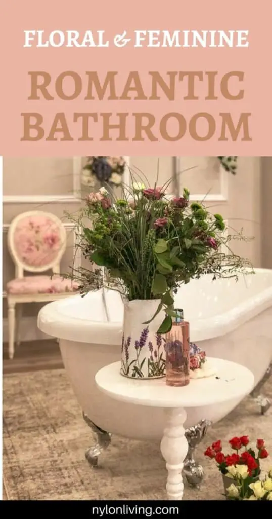 Decor Ideas To Steal From This Flower-Filled Romantic Bathroom