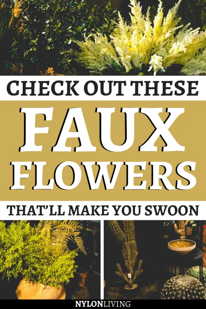 I’ll never stop saying it. Faux flowers can totally make a difference and change the mood of a room. Looking for some inspo for dark and moody interiors for your home? Then you need to check out these faux flowers decor ideas inspired by the Abigail Ahern interiors shop in Islington, London. They are so cool! #fauxflowers #fakeflowers #interiorlovers #interiordecorating #interiordetails #decoratingideas #flowers
