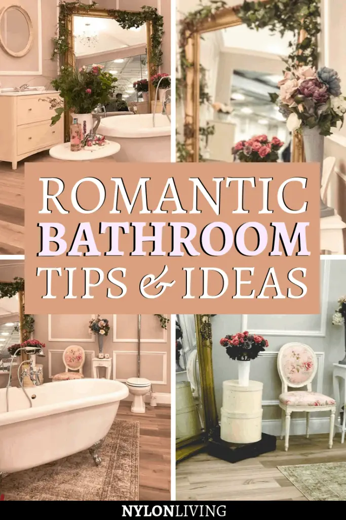 If you had your own bathroom at home, wouldn’t you like this romantic bathroom filled with flowers? This one that I saw at the Ideal Home Show in London is so beautiful! Check out this post for some inspiration for floral bathroom decor and to find a few romantic bathroom ideas. Can’t you picture yourself sinking into a deep-soaking tub with a good book and a glass of wine? #romantic #floral #bathroom #bathroomdesign #bathroomideas #bathroomdecorideas
