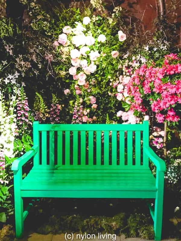 The Mayfair Garden Show is the third annual Sketch flower show and is full of garden inspiration ideas #garden #gardening #design #gardenideas #monetsgrarden #giverny #tropicalgarden #junglegarden #jardinmajorelle #Marrakesh