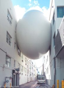The Betsy Orb is a piece of public art connecting the two buildings of The Betsy Hotel South Beach