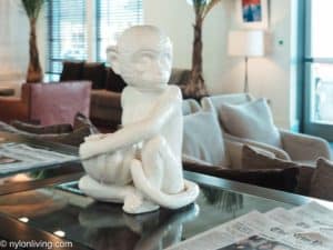 Monkey figurine at the Betsy Hotel