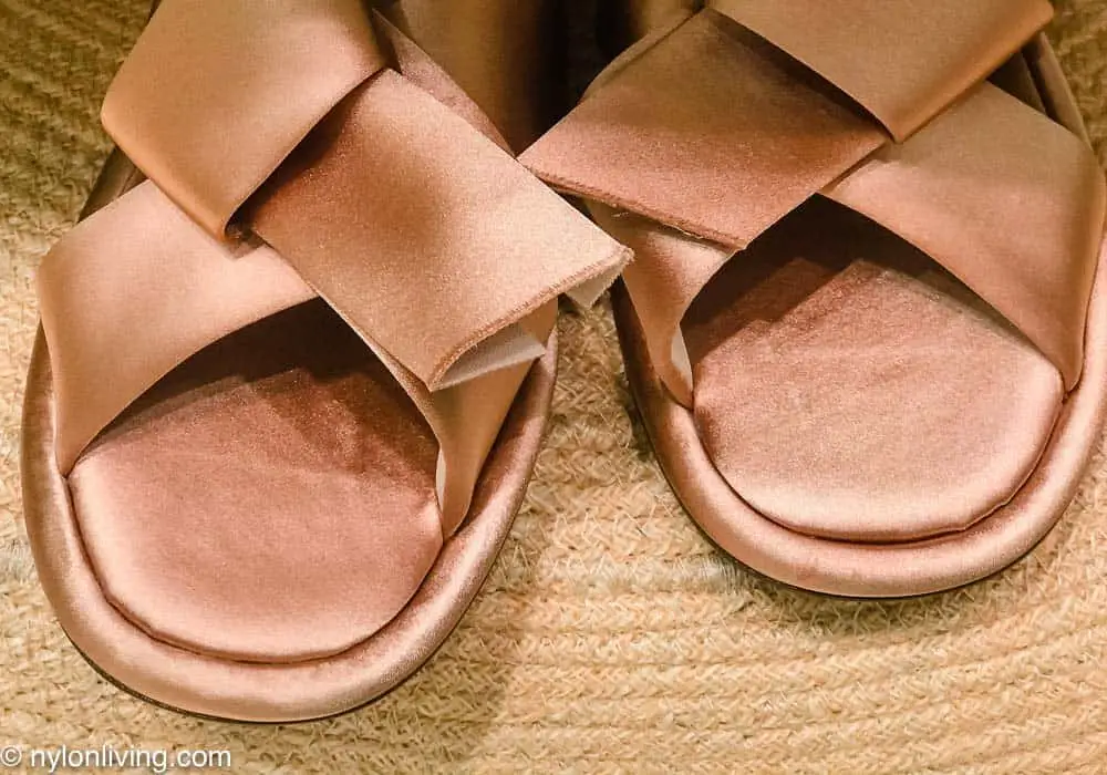 rose gold zara slippers