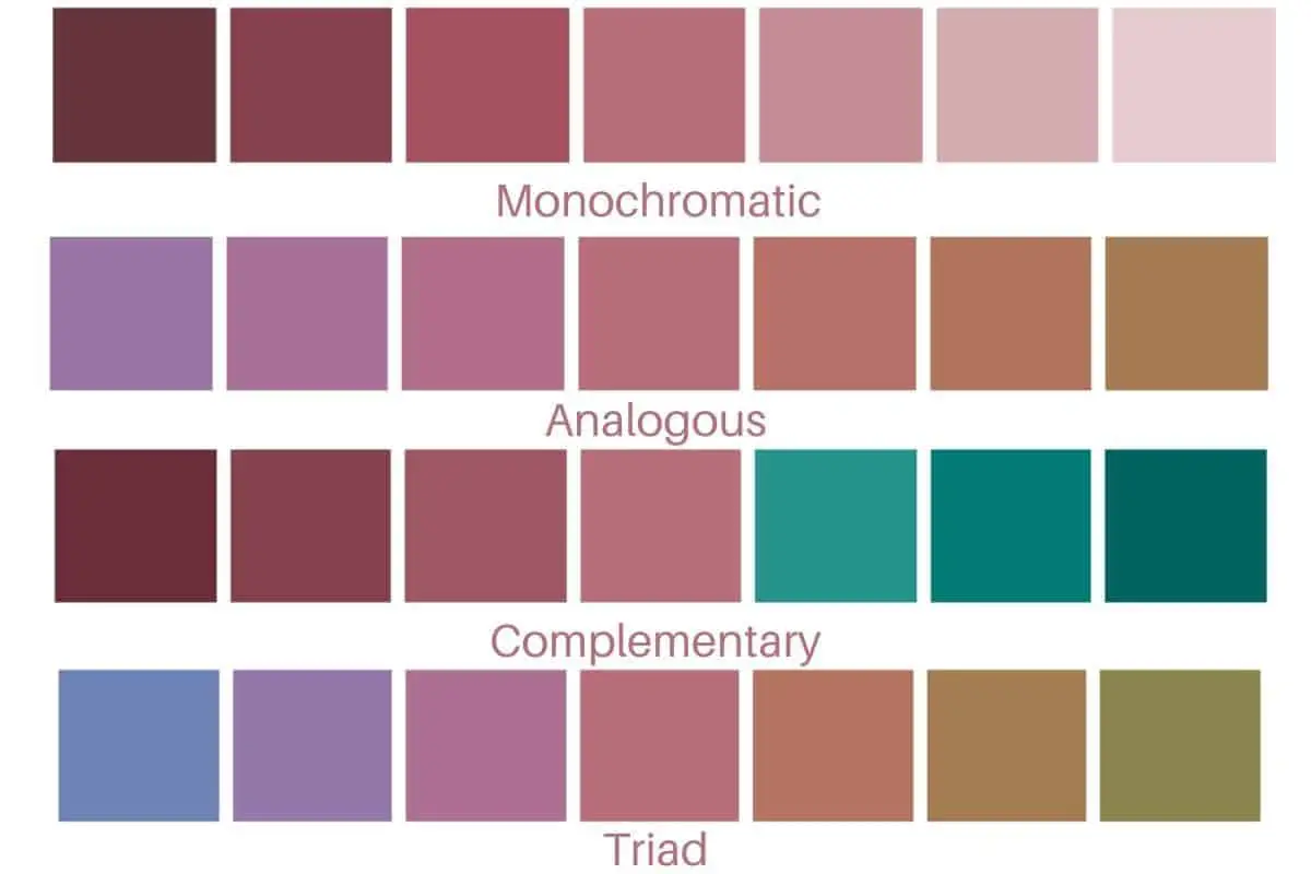 rose gold color chart